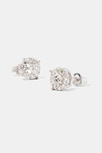 BOUCLES MOISSANITE CLUSTER STUD