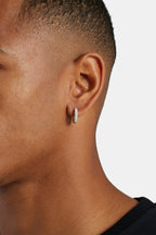 BOUCLES ICED HOOP – ARGENT