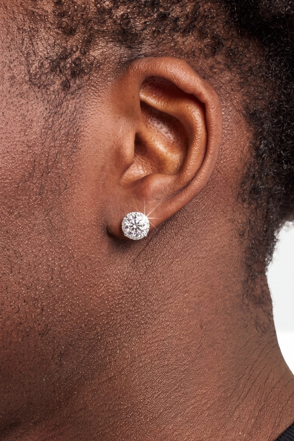 BOUCLES ROUND STUD – 8MM