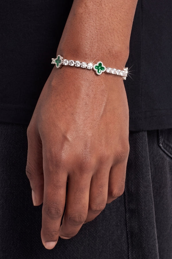 BRACELET TENNIS GREEN – 5MM