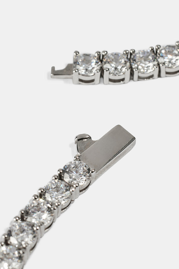 5mm Tennis Chain - Or Blanc