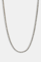 3mm Tennis Chain - Or Blanc