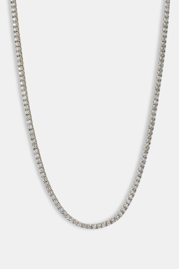 3mm Tennis Chain - Or Blanc