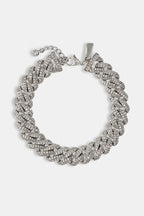 Bracelet cubain glacé 8 mm